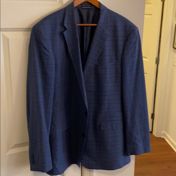 Tommy Hilfiger blue windowpane check jacket 48L - Picture 4 of 4